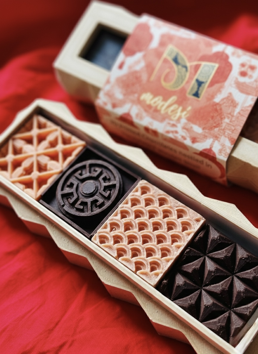 8 Chocolate Tile Box