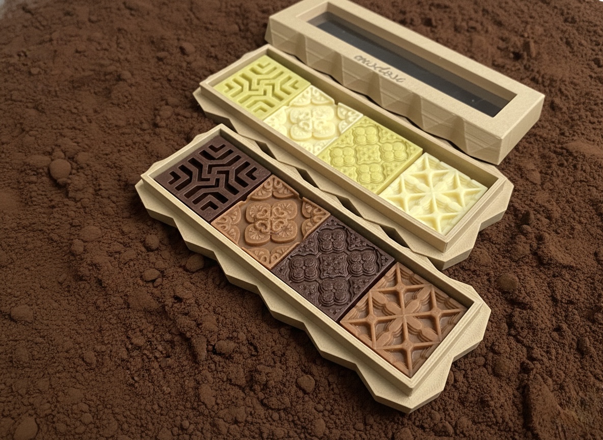 8 Chocolate Tile Box
